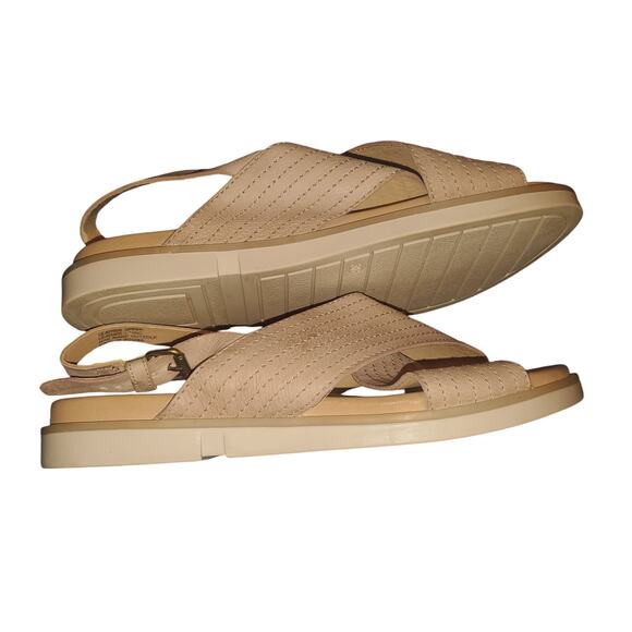 Miz Mooz Size 8.5 EU 38 Kind Pearl Blush Pink Leather Cross-Strap Sandals - Picture 6 of 9